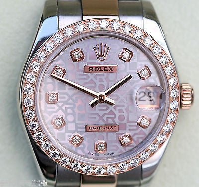 Rolex datejust midsize two tone top
