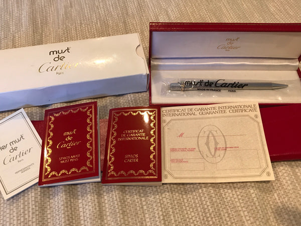 Cartier Must de Cartier Trinity Vintage Pen BRAND NEW IN ORIGINAL