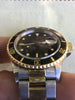 Rolex 16803 Submariner 18k Yellow Gold Stainless Steel Black Working As Is