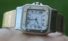 CARTIER SANTOS 29mm MENS AUTOMATIC DATE WATCH STAINLESS STEEL WHT DIAL W20055D6