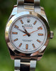 ROLEX STEEL MENS MILGAUSS 116400 WHITE DIAL WARRANTY BOX & PAPERS