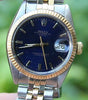 ROLEX 18k Yellow Gold & Stainless Steel Mens or Ladies 34mm Date Watch