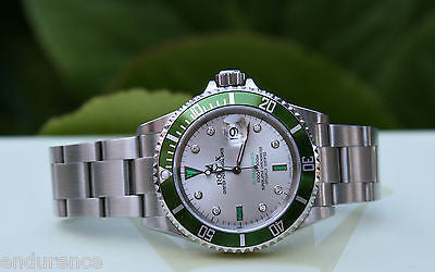 Rolex submariner 2025 green diamond