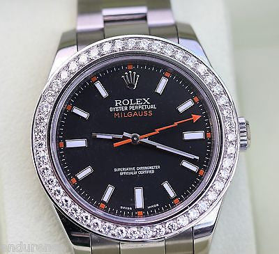 Rolex milgauss diamond clearance