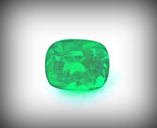 4.57ct Cushion Cut Natural Columbian Emerald