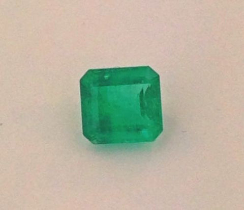 4.10ct Asscher Cut Natural Zamian Emerald  - 10mm x 10mm
