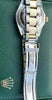 ROLEX SUBMARINER TWO TONE GOLD STAINLESS STEEL BLUE ON BLUE DIVER WATCH 16613