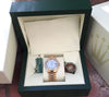 ROLEX PRESIDENT 18k YELLOW  GOLD BAND MIDSIZE 31mm WHITEGOLD DIAMOND BEZEL 68278