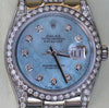 ROLEX DATEJUST MENS WATCH STAINLESS STEEL MOTHER-OF-PEARL DIAMONDS 116200 UNWORN