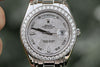ROLEX MENS MASTERPIECE PLATINUM DIAMOND METEORITE DIAL & DIAMOND BEZEL 18946