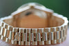 ROLEX MENS 18038 PRESIDENT 18K YELLOW GOLD 5 ct DIAMOND BEZEL MOP DIAL 36mm
