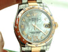 ROLEX LADIES MIDSIZE 178341 31mm 18k ROSE GOLD STAINLESS STEEL DIAMOND WHITE MOP