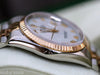 ROLEX MENS DATEJUST TWO TONE 18k GOLD STEEL MOTHER-OF-PEARL GOLD ROMAN NUMERALS