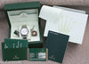 ROLEX DATEJUST MENS STEEL WATCH PERFECT COMPLETE BOX BOOKLETS TAGS WARRANTY CARD