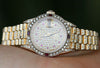 ROLEX LADIES 18K YELLOW GOLD 69178 PRESIDENT RUBY DIAMOND DIAL BEZEL BAND LUGS
