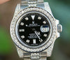 ROLEX STAINLESS STEEL DIAMOND SUBMARINER 116610 INSIDE BEZEL ENGRAVING