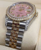 ROLEX 36mm LADIES MENS 116233 DATEJUST 18K GOLD STEEL DIAMOND PINK MOP UNWORN