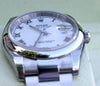ROLEX DATEJUST MENS STAINLESS STEEL SMOOTH BEZEL OYSTER BAND MODEL 116200