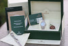 ROLEX WATCH LADIES DATEJUST 18K WHITE GOLD DIAMOND BAND BEZEL DIAL LUGS 179160