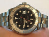 ROLEX YACHT-MASTER STEEL PLATINUM  40MM MENS YACHTMASTER 16622 UNIQUE BLACK DIAL