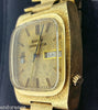 BULOVA RARE ACCUQUARTZ 1974 VINTAGE DAY-DATE PRESIDENT 224 SERIES 14K GOLD WATCH