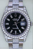 ROLEX DATEJUST II 41mm BLACK DIAMOND DIAL 116300 DIAMOND DIAMONDS DIAMONDS