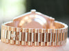 ROLEX MENS PRESIDENT DAY-DATE II 18k ROSE GOLD 41mm PINK DIAL FACTORY DIAMOND