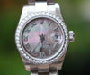 ROLEX LADIES 26mm PRESIDENT 18K WHITE GOLD BLACK MOP 179179 ROMAN OYSTER BAND
