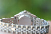 ROLEX LADIES 26mm STAINLESS STEEL DATEJUST 179174 12 DIAMOND BEZEL JUBILEE BAND