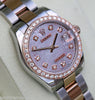 ROLEX DATEJUST LADIES MIDSIZE TWO TONE 18K ROSE GOLD DIAMOND DIAL & BEZEL 178241