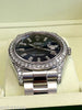 ROLEX MENS DATEJUST II 41 mm STEEL MODEL 116300 DIAMOND BEZEL LUGS AND DIAL