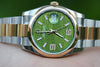 ROLEX 116233 DATEJST 116203 FACTORY GREEN DIAMOND DIAL STEEL 18K