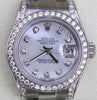 ROLEX DATEJUST LADIES DIAMOND MOTHER OF PEARL DIAL DIAMONDS BEZEL & LUGS STEEL