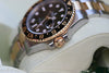 ROLEX GMT II TWO TONE 18k GOLD & STEEL WATCH NEW CERAMIC BEZEL BLACK 116713