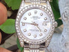 ROLEX 34mm DATE STAINLESS STEEL DIAMOND OYSTER BAND