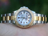 ROLEX LADIES YACHTMASTER MOTHER OF PEARL RUBY