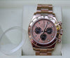 ROLEX DAYTONA MENS WATCH 116505 EVERROSE ROSE GOLD PERFECT AND UNWORN