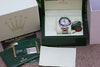 ROLEX MENS STAINLESS STEEL SUBMARINER WHITE MOP diamond sapphire DIAL 16610