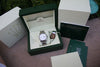 ROLEX DATEJUST LADIES MENS 36mm STAINLESS STEEL FLORAL 116200 BOX UNWORN