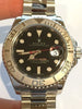 ROLEX YACHT-MASTER STEEL PLATINUM  40MM MENS YACHTMASTER 16622 UNIQUE BLACK DIAL