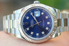 ROLEX MENS 41mm DATEJUST II 116334 STAINLESS STEEL DIAMOND DIAL UNWORN PERFECT