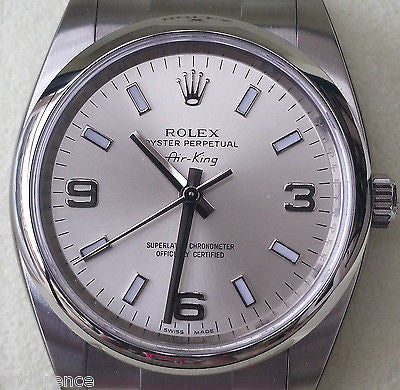 ROLEX AIRKING STAINLESS STEEL 34mm WATCH MODEL114200