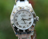 ROLEX LADIES MASTERPIECE PRESIDENT 18K WHITE GOLD 12 DIAMOND BEZEL 80319 UNWORN