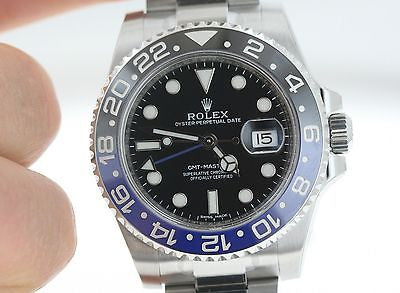 Rolex GMT Master II Batman 116710 Steel Blue Black Ceramic Bezel