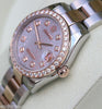 ROLEX DATEJUST LADIES MIDSIZE TWO TONE 18K ROSE GOLD DIAMOND DIAL & BEZEL 178241