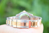 ROLEX MIDSIZE DATEJUST ROSE GOLD 31mm DIAMOND BEZEL JUBILEE DIAL 178241 UNWORN
