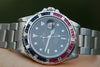 ROLEX MENS 40mm 16710 STEEL GMT MASTER PEPSI DIAMOND SAPPHIRE BEZEL for 116710