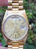 ROLEX MENS LADIES 36mm PRESIDENT WATCH 18K YELLOW GOLD 18238 DAY DATE BOX PAPERS