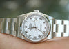 ROLEX MENS LADIES DATEJUST STAINLESS STEEL 36mm 16200 RAISED ROMAN MINT