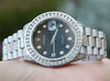 ROLEX DATEJUST 36mm STEEL 18K GOLD PRESIDENT DIAMOND